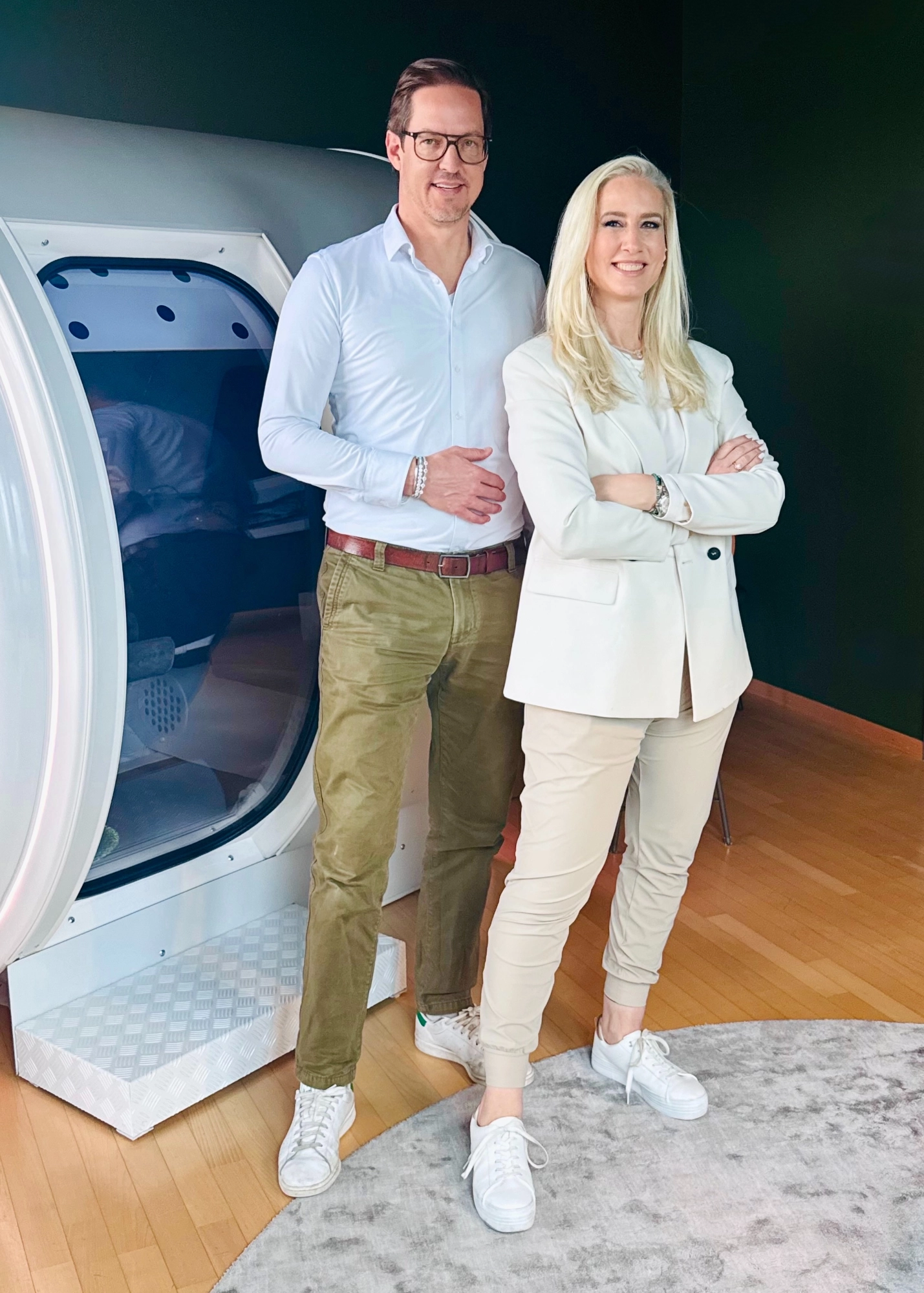 Florence Isler-Gächter und Christian Heller. Die Gründerin und der Gründer von Zellspa.